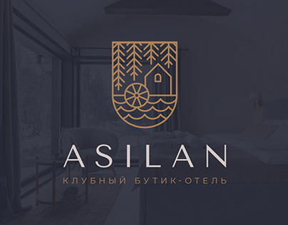 Asilan Hotel logo and identity