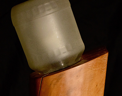 Designed Wooden & Jar Recycled Lamp