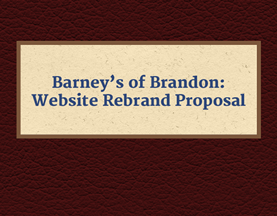 Barney's of Brandon Proposal