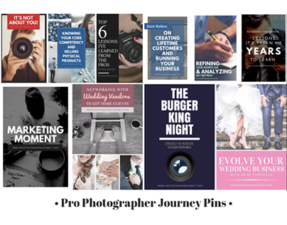 Pinterest Graphics for Pro Photography Journey