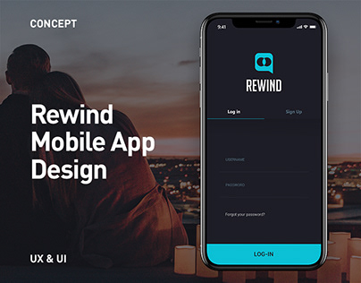 Rewind Mobile APP, UX/UI Design