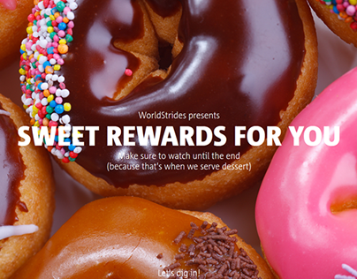 WorldStrides Sweet Rewards Registration Promo Materials