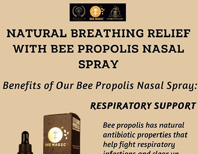 Bee Propolis Nasal Spray: Relief For Clear Breathing