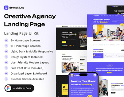 Creative Agency Landing Page UI Design