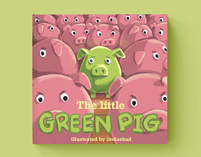 Children book “The little green pig”