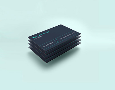 Navy Business Cards For A Health And Safety Company