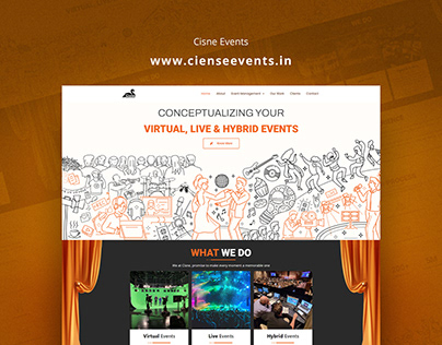 Cisne Events Website Design