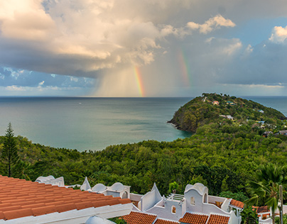 St Lucia Double Rainbows