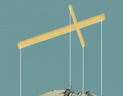 "Under God", Poster Illustration