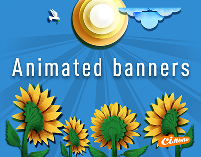Animated banners for a chain of supermarkets