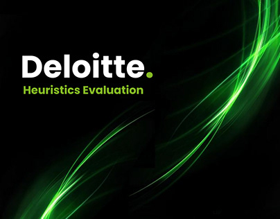 Heuristics Evaluation of Deloitte's Homepage
