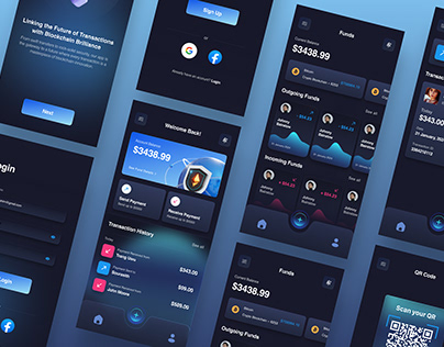 Project thumbnail - Blockchain Wallet Mobile App UIUX Design