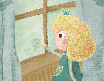 Children’s book about princess. Characters design