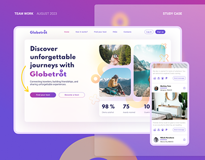 Globetrot | Design web service for couchsurfing |Travel
