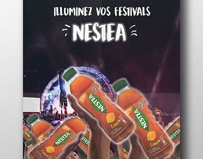 Affiche publicitaire "Nestea"