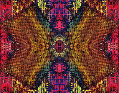 Peinture numérique symétrique papillon multicolore