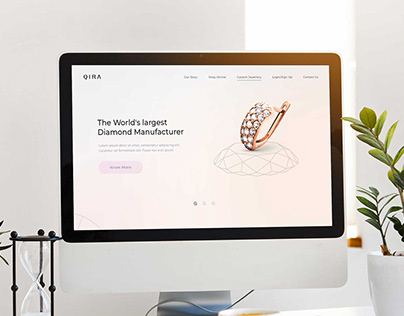 QIRA - Website design for a jewelry brand
