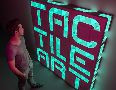 Tactile art Touch Cube Toy Font — Тактильное искусство