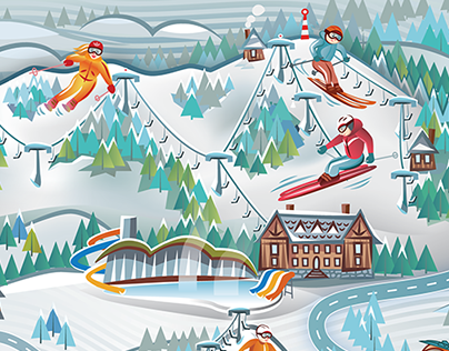 Ski Resorts Map | Mapa wyciągów narciarskich