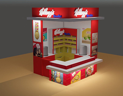 Kellogs noodles campaign booth design