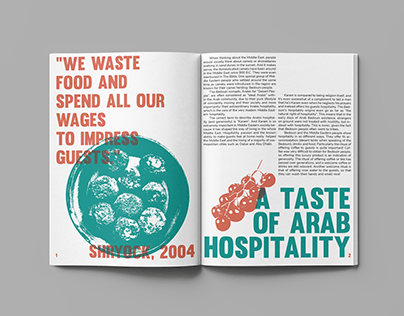 A Taste of Arab Hospitality: Editorial Design
