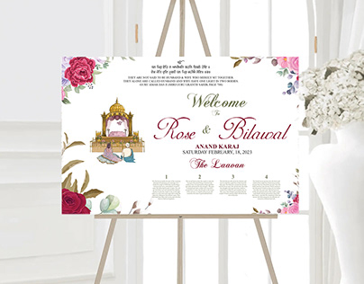 Wedding Invitation & Welcome Sign