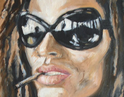 Lenny Kravitz, Oil on canvas