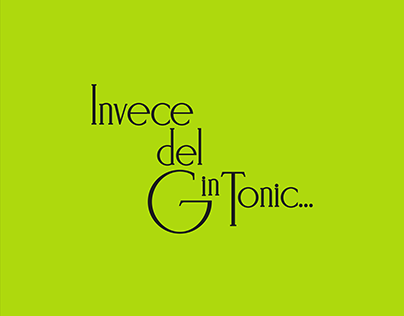Invece del Gin Tonic.. Logo tipo per podcast.