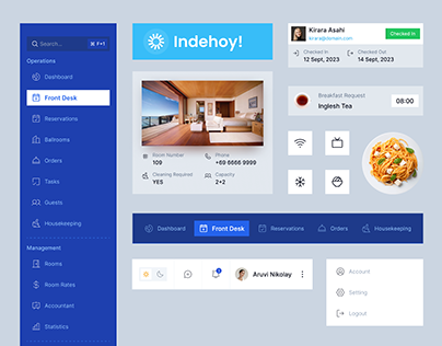 Indehoy! Hotel App Component 🏨