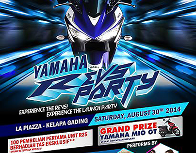 poster for launching yamaha R25