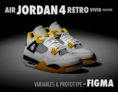 Project thumbnail - Figma - variables & prototype - Nike Air Jordan