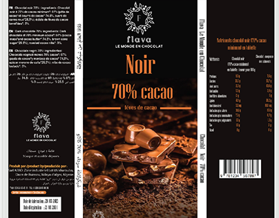 Flava chocolate packaging design