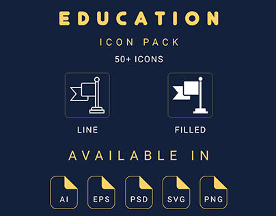 Project thumbnail - Info - Education Icon Pack