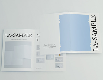 A5 Bifold / Half Fold Brochure Mockup - Free Download