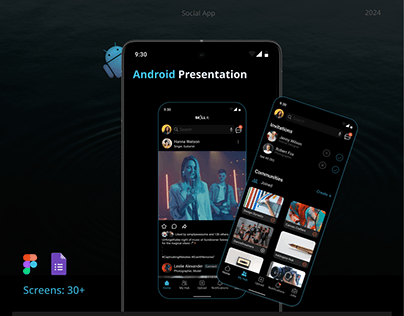 Project thumbnail - Android Presentation- Social Networking App Design