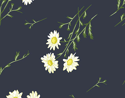 Daisy flower pattern design
