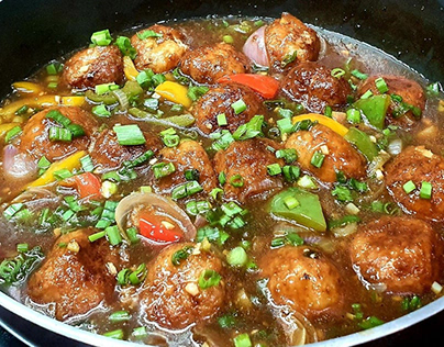 Manchurian Gravy Recipe Video for YouTube Channel