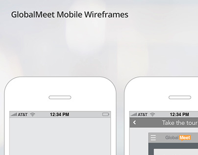 GlobalMeet Mobile Wireframes