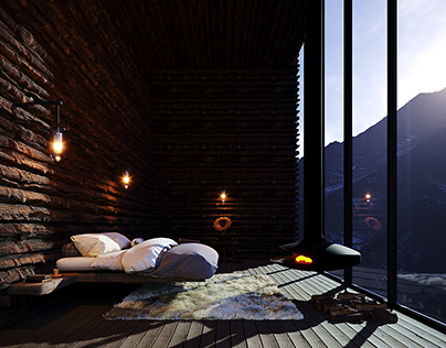 CGI - Mountain/Forest Bedroom
