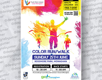 Fundraising Color Race Poster