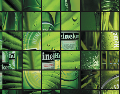 Diseño de Mosaico Promocional Heineken