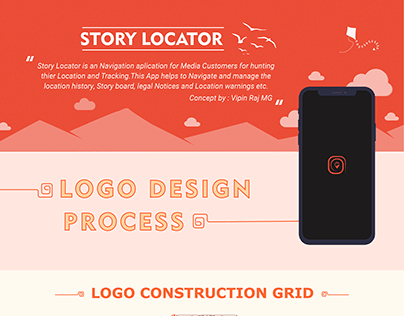 Story Locator App Logo Design Process
