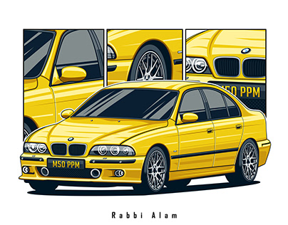BMW 5 Series (E39) - Vector Art