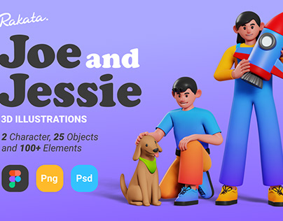 Joe and Jessie - 3D Illustrations