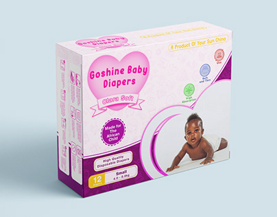 Product Packaging Design for Goshine Baby Diapers