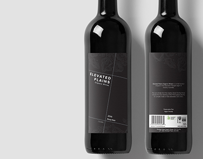 Elevated Plains Wine Label Project