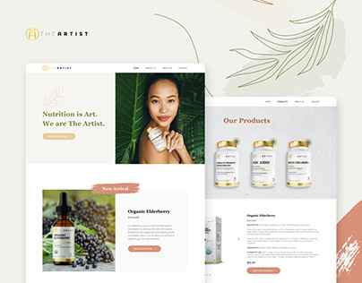 Responsive Website for a Natural Supplements Brand