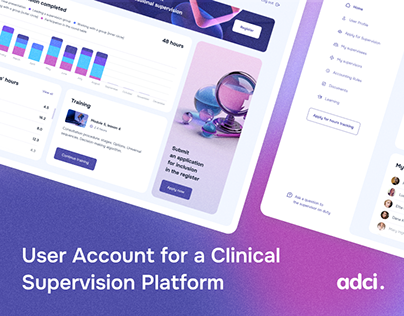 Clinical Supervision Service • User Account & Dashboard