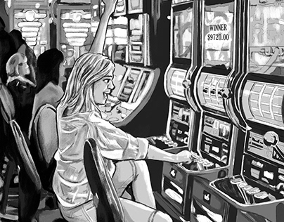 Illustrated Dream -Winning at Casino
