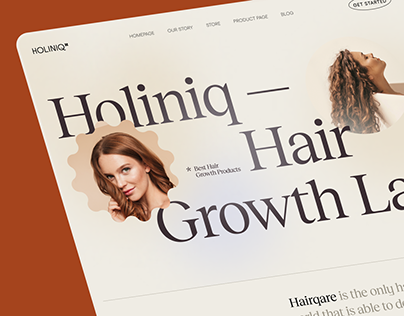 Holiniq Haircare Website